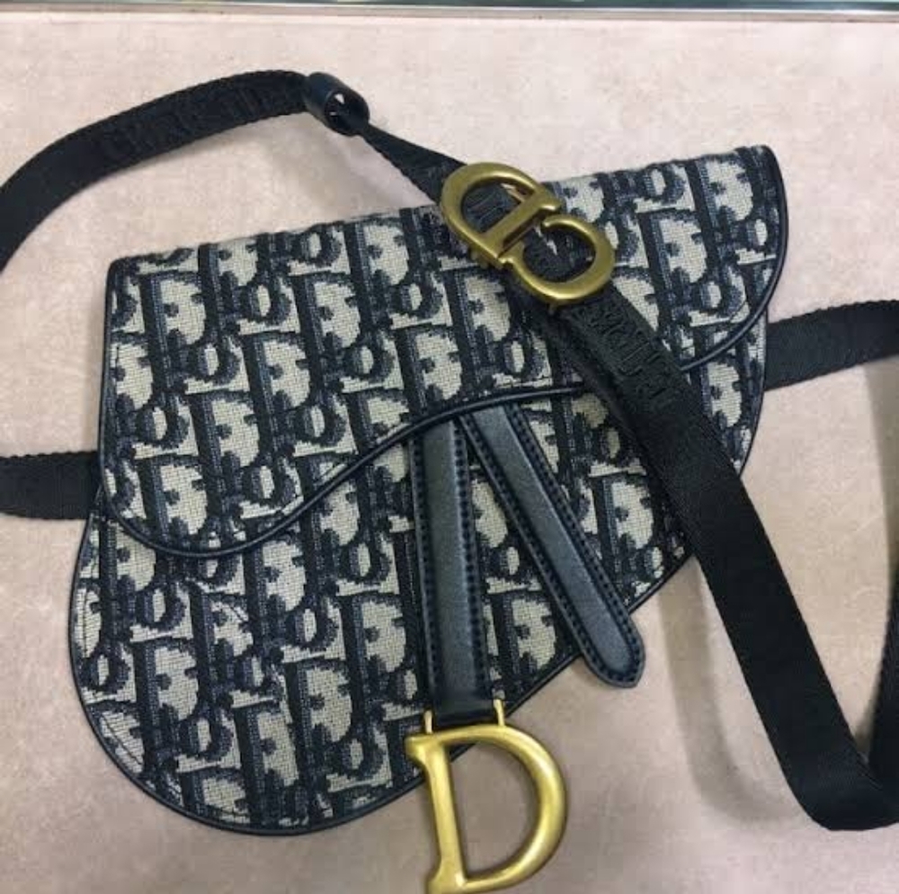 Authentic DIOR Saddle Flat Belt Bag